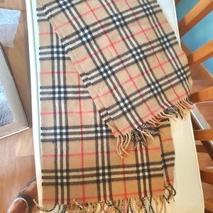 Burberry Classic Plaid Scarf--Bonus Scarf Included